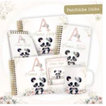 Kit Encadernação Baby Completo – Pandinha Linho