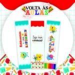 Arte Marcador de Página Volta às Aulas  - Escolar  2024