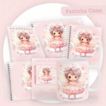 Kit Encadernação Baby Completo – Fadinha Clean