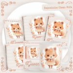Kit Encadernação Baby Completo – Raposinha Clean Fofa