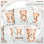 Kit Encadernação Baby Completo – Ursinho Príncipe Clean