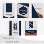 Combo Completo – Coleção Masculina neutra azul  2025