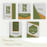 Combo Completo – Coleção Masculina neutra verde  2025