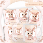 Kit Encadernação Baby Completo – Coelhinha Clean Rose