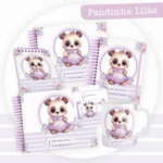 Kit Encadernação Baby Completo – Pandinha Lilás