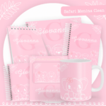 Kit Encadernação Baby Completo – Safari Menina Clean