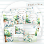 Kit Encadernação Baby Completo – Família Dino