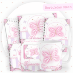 Kit Encadernação Baby Completo – Borboletas Clean
