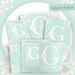 Kit Encadernação Baby Completo – Sakura Branca Alfabeto