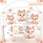 Kit Encadernação Baby Completo – Raposinha Boho