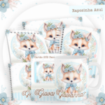 Kit Encadernação Baby Completo – Raposinha Azul