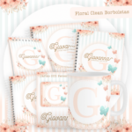 Kit Encadernação Baby Completo – Floral Clean Borboletas