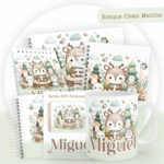 Kit Encadernação Baby Completo – Bosque Clean Menino