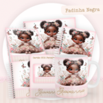 Kit Encadernação Baby Completo – Fadinha Negra