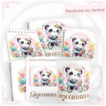 Kit Encadernação Baby Completo – Pandinha no Jardim