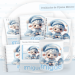 Kit Encadernação Baby Completo – Ovelhinha de Pijama Menino