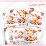 Kit Encadernação Baby Completo – Girafinha Delicada