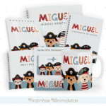 Kit Encadernação Baby Completo – Piratinhas Minimalistas