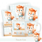 Kit Encadernação Baby Completo – Esquilo Cute