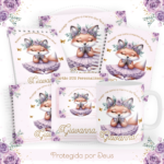 Kit Encadernação Baby Completo – Protegida por Deus