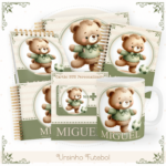 Kit Encadernação Baby Completo – Ursinho Futebol