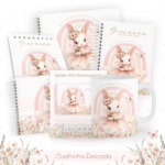 Kit Encadernação Baby Completo – Coelhinha Delicada