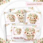 Kit Encadernação Baby Completo – Ovelhinha Kawaii
