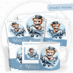 Kit Encadernação Baby Completo – Aviador Policial