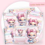 Kit Encadernação Baby Completo – Jardim Candy Color