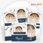 Kit Encadernação Baby Completo – Boho Azul