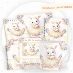 Kit Encadernação Baby Completo – Coelhinha Amarelinha