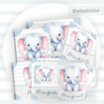 Kit Encadernação Baby Completo – Elefantinho
