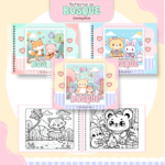 Livro de colorir tema Bosque