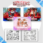 Livro de colorir tema Roblox