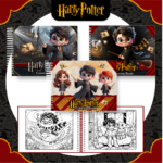 Livro de colorir tema Harry Potter