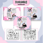 Livro de colorir tema Doramas
