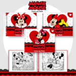 Livro de colorir tema Minnie