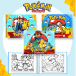 Livro de colorir tema Pokémon