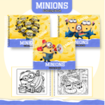 Livro de colorir tema Minnions