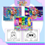 Livro de colorir tema Divertidamente