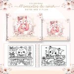 Livro de colorir tema Momentos de amor Mãe de menina - Raposinha
