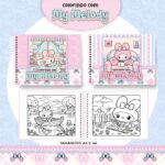 Livro de colorir tema My Melody