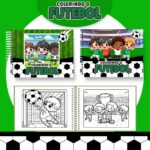 Livro de colorir tema Futebol neutro