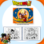 Livro de colorir tema Dragon Ball Z  - Nostalgia