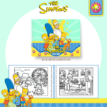 Livro de colorir tema Simpsons - Nostalgia