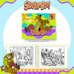 Livro de colorir tema Scooby Doo - Nostalgia