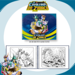 Livro de colorir tema Cavaleiros do Zodíaco - Nostalgia