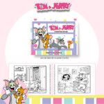 Livro de colorir tema Tom & Jerry - Nostalgia