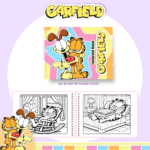 Livro de colorir tema Garfield - Nostalgia