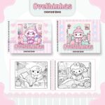 Livro de colorir tema Ovelhinha